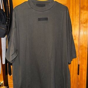 Essentials Black Short Sleeve Tee Relaxed Fit